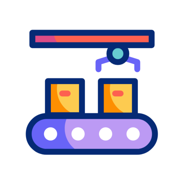 Manufacturing icon animation