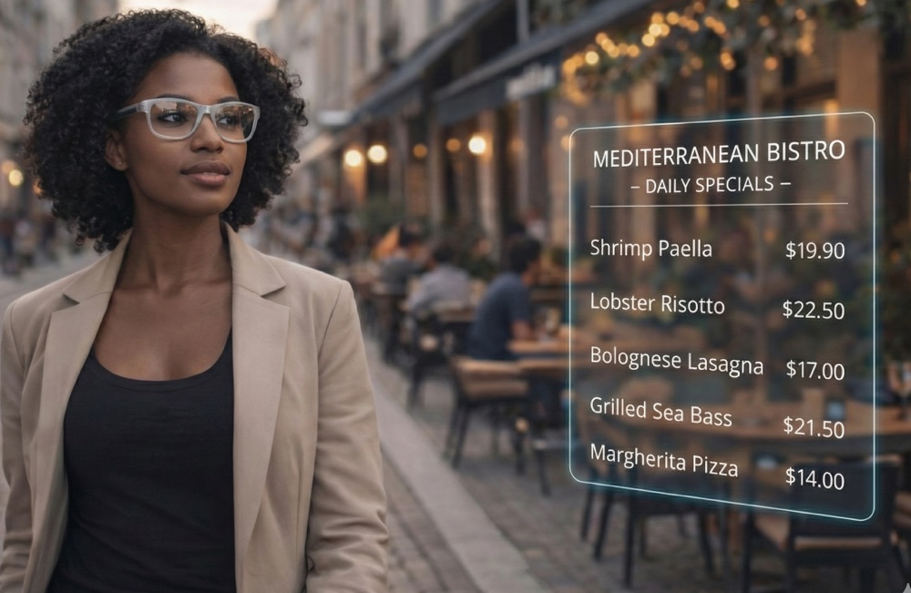Discrete AI Eyewear Display